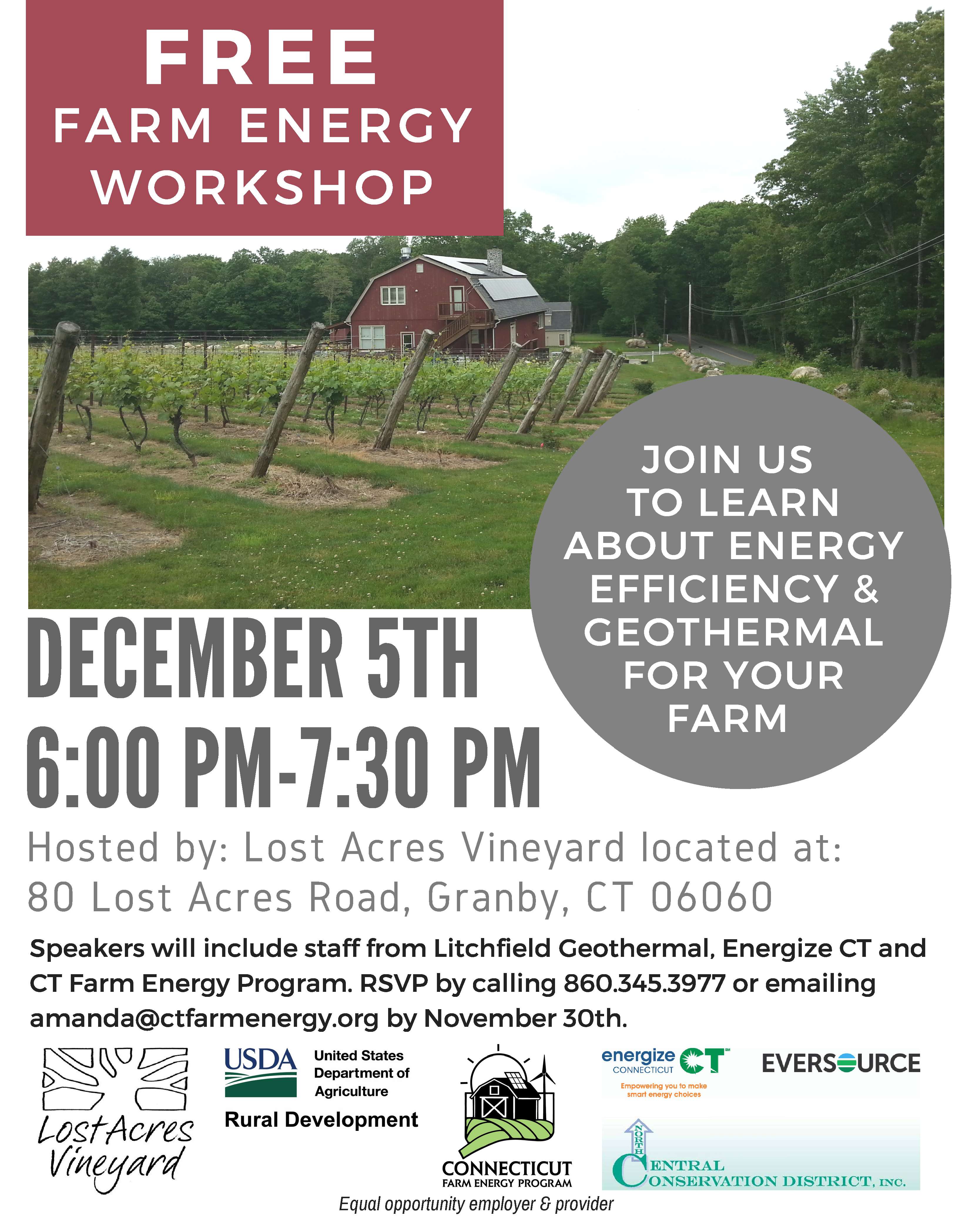 Farm Energy Workshop 2018