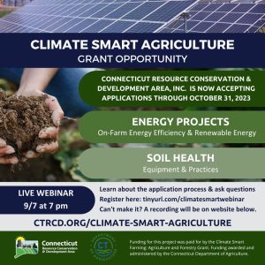 Climate Smart Agriculture grant webinar information